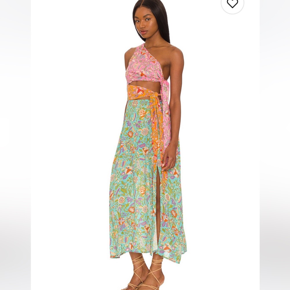 Revolve LOVE THE LABEL Botanical midi dress